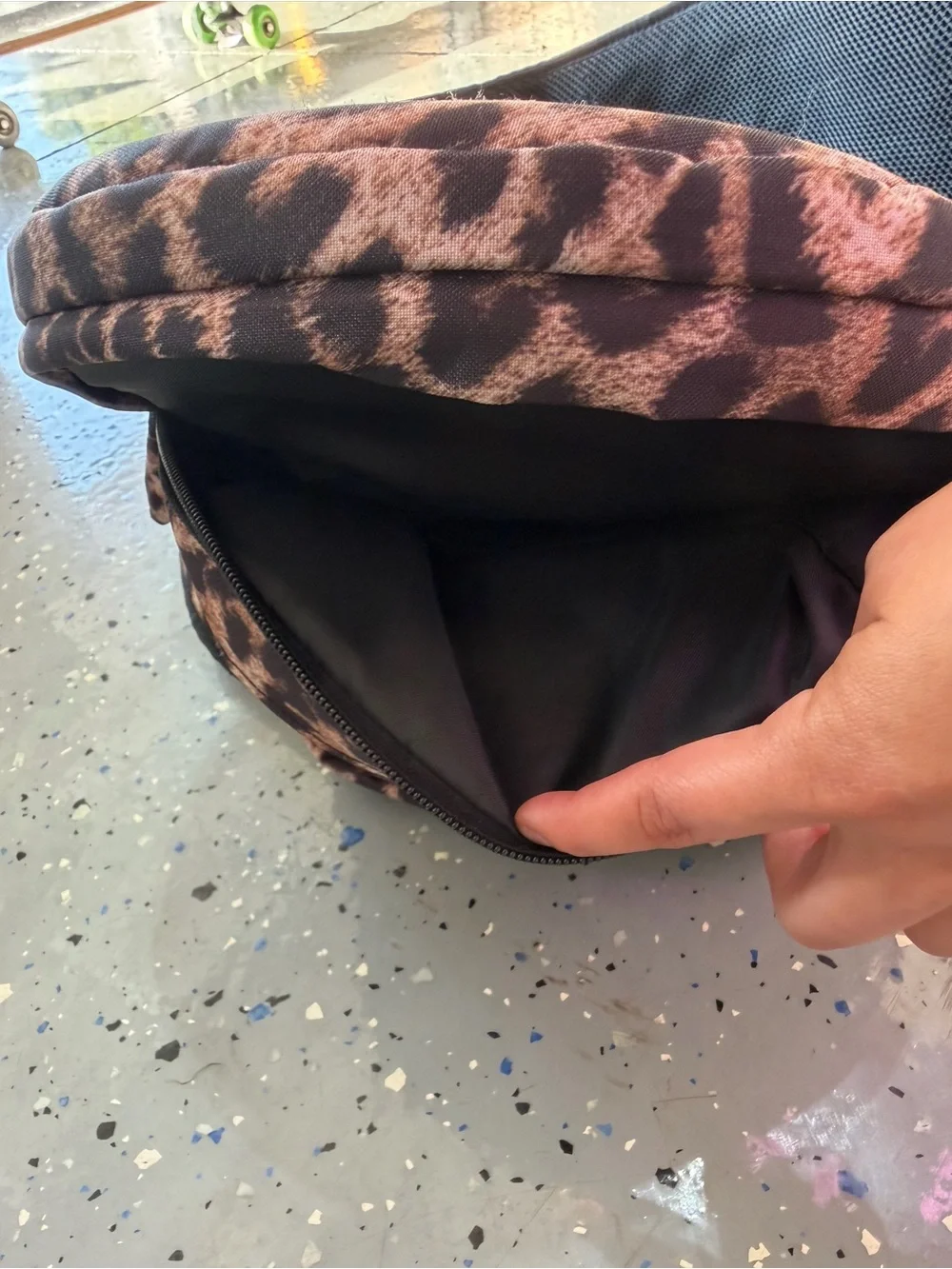 Momcozy Leopard Print Brown Baby Bag — Stylish Hands-Free Organizer